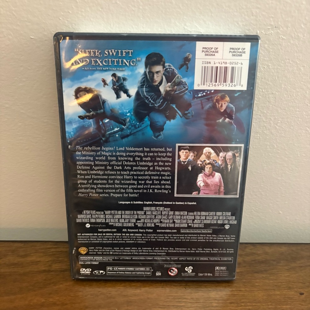Harry Potter and the Order Of The Phoenix (DVD) (FS) - Picture 2 of 5